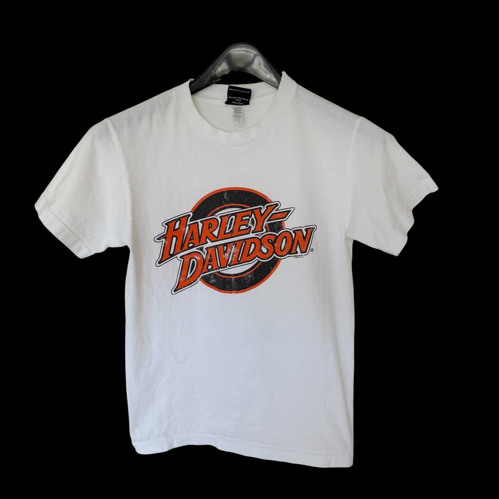 Y2K Harley Davidson Rockstar Fort Myers Florida T-Shirt Small Distressed‎